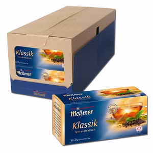 Meßmer Schwarzer Tee Klassik, 12 Packungen je 25 Teebeutel Meßmer Schwarzer Tee Klassik, 12 Packungen je 25 Teebeutel Bild 1