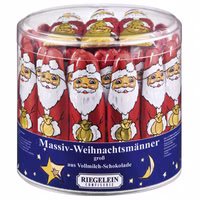 Riegelein Weihnachtsmänner massiv, Schokolade, 65 Stück Riegelein Weihnachtsmänner massiv, Schokolade, 65 Stück Bild 1