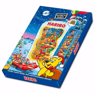 Haribo Adventskalender Fruchtgummi, Schaumzucker, 300g Haribo Adventskalender Fruchtgummi, Schaumzucker, 300g Bild 1
