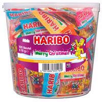 Haribo Christmas Minibeutel, Fruchtgummi 100 Beutel Haribo Christmas Minibeutel, Fruchtgummi 100 Beutel Bild 1