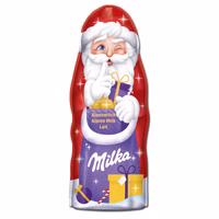 Milka Weihnachtsmann Schokolade, Hohl-Figur, 24 Stück je 45g Milka Weihnachtsmann Schokolade, Hohl-Figur, 24 Stück je 45g Bild 2