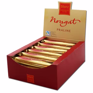 Storz Nougat-Praline, Riegel,Schokolade, 24 Stück Storz Nougat-Praline, Riegel,Schokolade, 24 Stück Bild 1