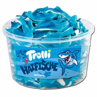Trolli Haifische, Fruchtgummi, 150 Stück Trolli Haifische, Fruchtgummi, 150 Stück Bild 1
