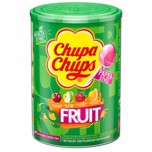 Chupa Chups Fruit Lutscher, Lollipop, 100 Frucht-Lutscher Bild 1
