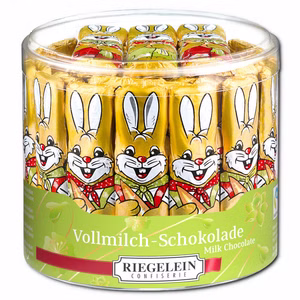 Riegelein Osterhasen massiv, Schokolade, min.63 Stück Riegelein Osterhasen massiv, Schokolade, min.63 Stück Bild 1