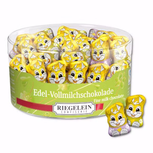 Riegelein Knuddelhäschen Minis, Schokolade, 80 Stück Riegelein Knuddelhäschen Minis, Schokolade, 80 Stück Bild 1