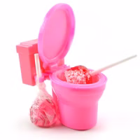 Toilette Sour Flush, Candypulver Lutscher Lolli 12 Stück Toilette Sour Flush, Candypulver Lutscher Lolli 12 Stück Bild 4
