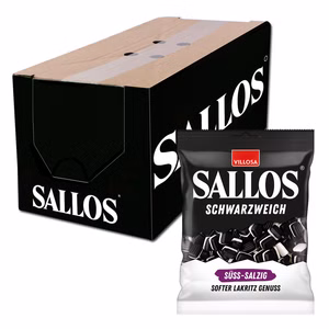 Sallos Schwarzweich Süss-salzig, Lakritz, 20 Beutel je 200g Bild 1