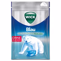 Wick Blau ohne Zucker 72g, Hals-Bonbon, 20 Beutel Wick Blau ohne Zucker 72g, Hals-Bonbon, 20 Beutel Bild 2