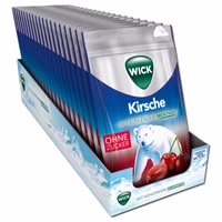Wick Kirsche & Eukalyptus ohne Zucker 20 Beutel je 72g Wick Kirsche & Eukalyptus ohne Zucker 20 Beutel je 72g Bild 1