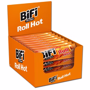 Bifi Roll Hot, Snack, Salami, Weizen-Gebäck 24 Stück Bild 1