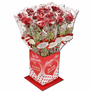 Günthart Marzipan Rose rot, Geschenkartikel, 20 Stück Bild 1