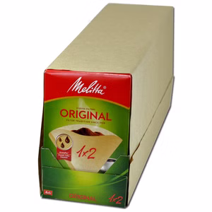 Melitta Filtertüten Original 1x2 braun, 9 Packungen je 80 Stück Bild 1