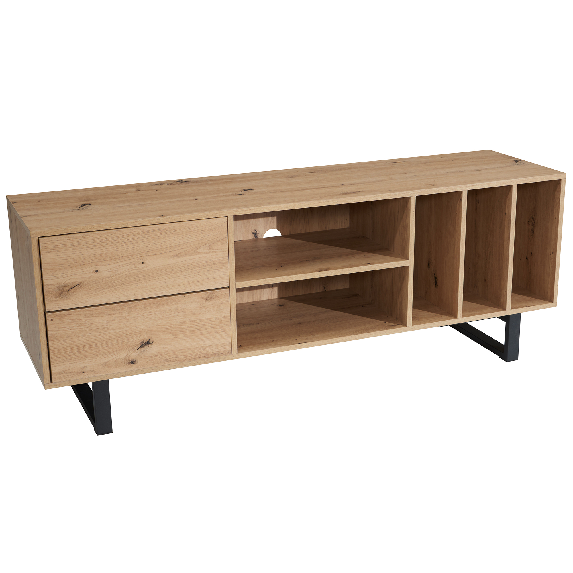 Lowboard FineBuy Fernsehkommode 150 cm TV Schrank Regal Fernsehschrank Modern – Ansicht 6