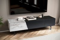 Lowboard FineBuy TV Schrank 150 cm Fernsehtisch Fernsehschrank Türen Schublade – Ansicht 2