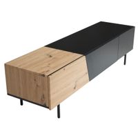 Lowboard FineBuy TV Schrank 150 cm Fernsehtisch Fernsehschrank Türen Schublade – Ansicht 6