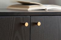 Sideboard FineBuy 140cm Eiche Dekor Schwarz mit 2 Türen Schublade & Ablage Kommode – Ansicht 7