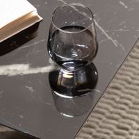 Couchtisch FineBuy Sofatisch MONOBLOC Marmor Optik 40x40x45 cm Wohnzimmertisch – Ansicht 4