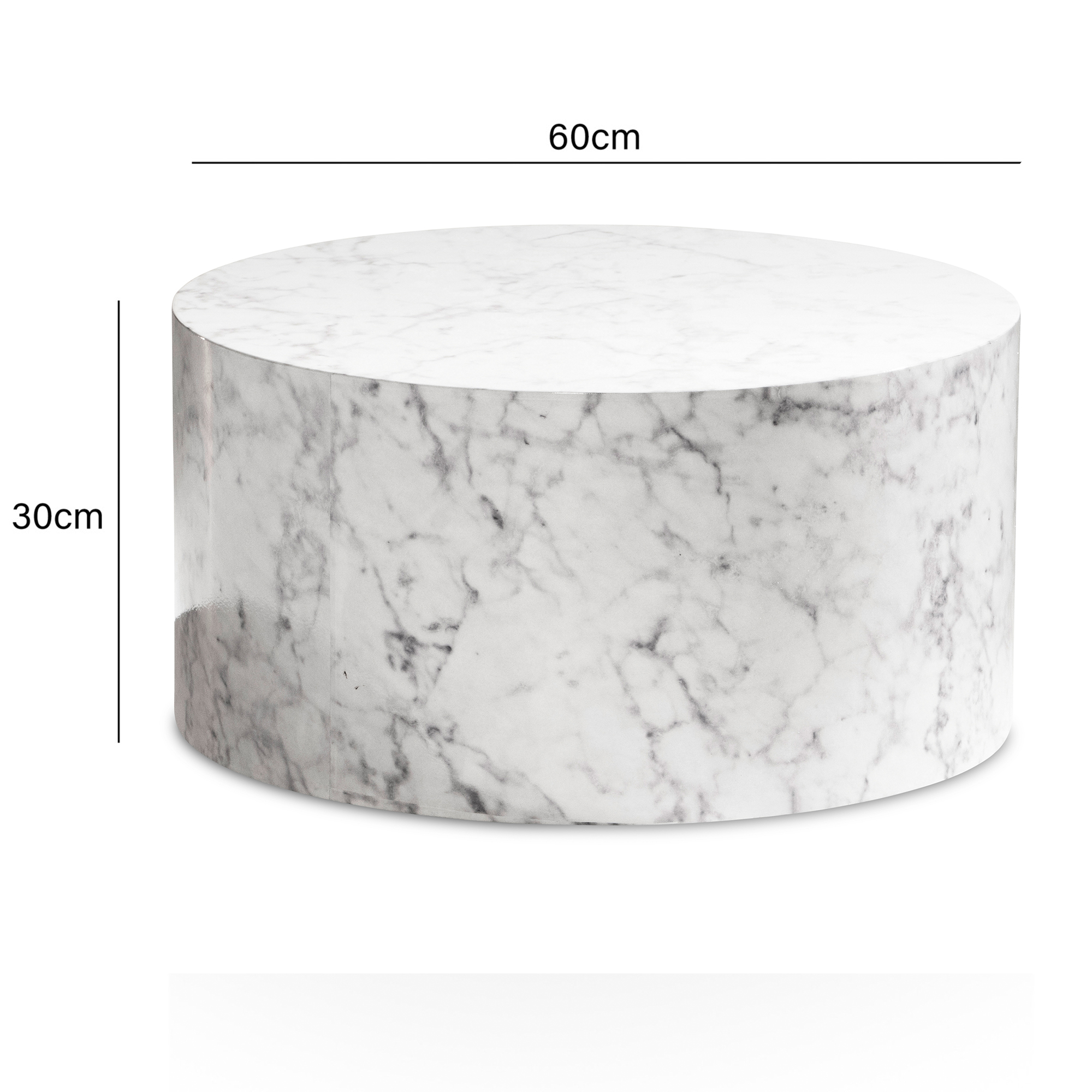 FineBuy Couchtisch MONOBLOC Rund 60 cm – Moderner Wohnzimmertisch in elegantem Design – runder Sofatisch, Loungetisch für Wohnzimmer | Farbe: Schwarz FineBuy Couchtisch MONOBLOC Rund 60 cm – Moderner Wohnzimmertisch in elegantem Design – runder Sofatisch, Loungetisch für Wohnzimmer | Farbe: Schwarz