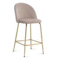 Barhocker 2er Set FineBuy Barstuhl Samt Tresenhocker Küchenhocker 110 kg Stoff – Ansicht 6