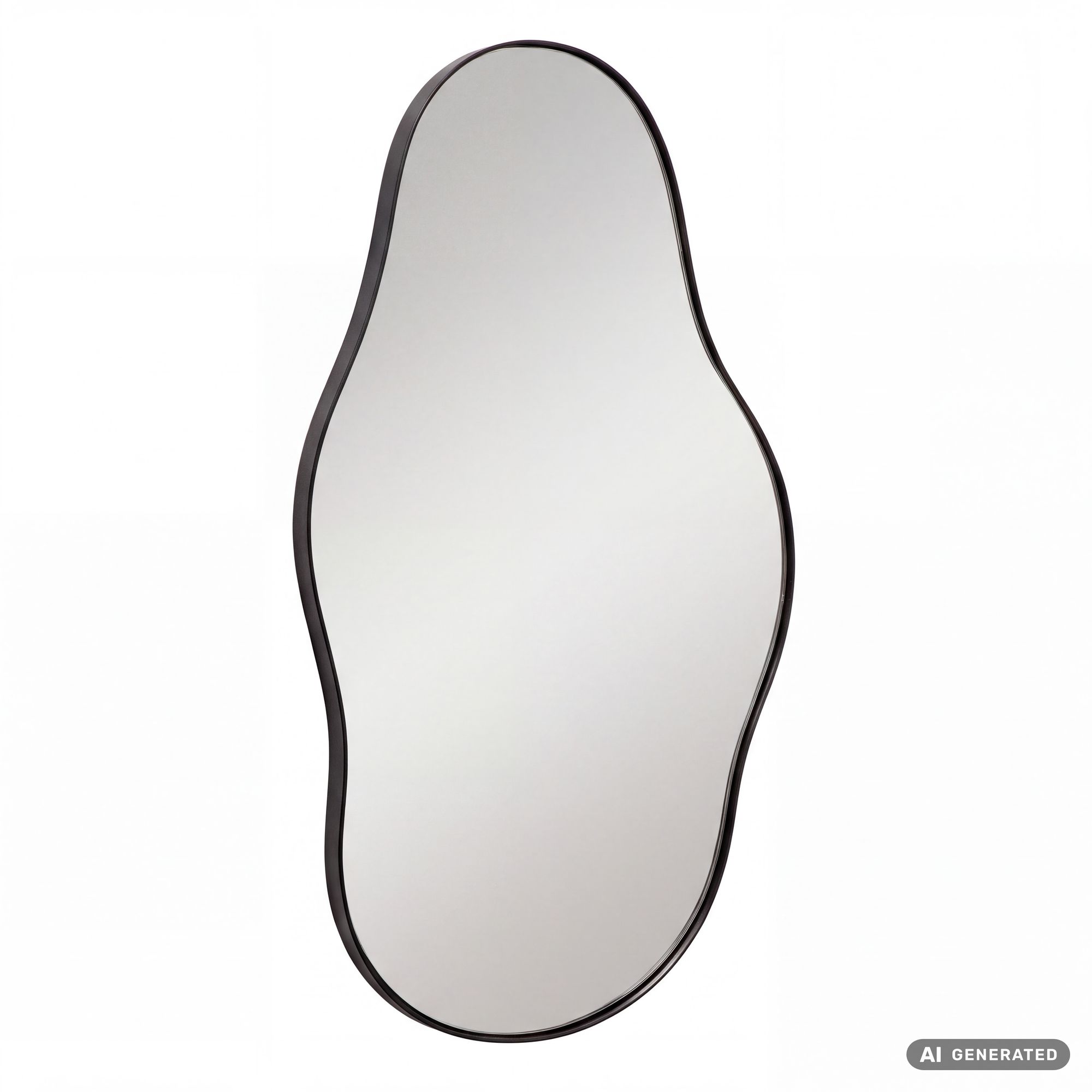 Design Wandspiegel FineBuy in organischer Form 40x80 cm Spiegel Flur Garderobe – Ansicht 6