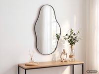 Design Wandspiegel FineBuy in organischer Form 40x80 cm Spiegel Flur Garderobe – Ansicht 2