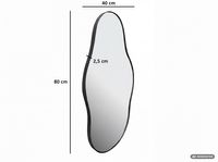 Design Wandspiegel FineBuy in organischer Form 40x80 cm Spiegel Flur Garderobe – Ansicht 3