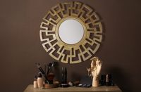 Wandspiegel FineBuy Flurspiegel Rund Metall 60 cm Spiegel Flur Hängespiegel – Ansicht 2