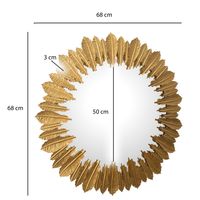 Wandspiegel FineBuy Flurspiegel Federn Metall 68 cm Spiegel Flur Hängespiegel – Ansicht 3