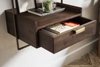 Nachtkonsole Wandmontage Schublade schwebender Nachttisch Wandboard Stauraum – Ansicht 5
