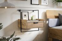 Nachtkonsole Wandmontage Schublade schwebender Nachttisch Wandboard Stauraum – Ansicht 2