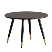 Couchtisch FineBuy Sofatisch Marmor Optik 60 cm Wohnzimmertisch Rund Tisch – Ansicht 6