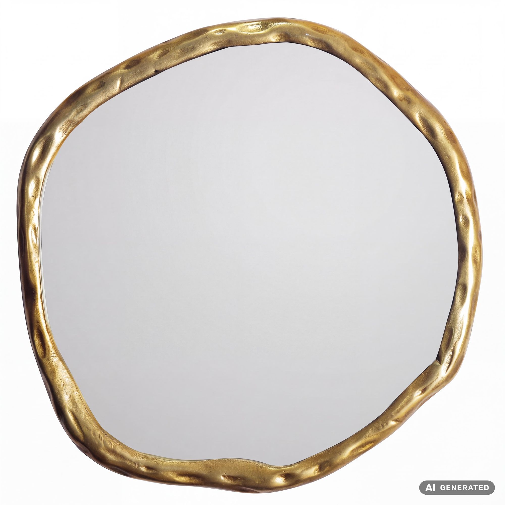 Wandspiegel FineBuy Flurspiegel Asymmetrisch 60 cm Spiegel Flur Hängespiegel – Ansicht 6