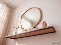 Wandspiegel FineBuy Flurspiegel Asymmetrisch 60 cm Spiegel Flur Hängespiegel – Ansicht 7