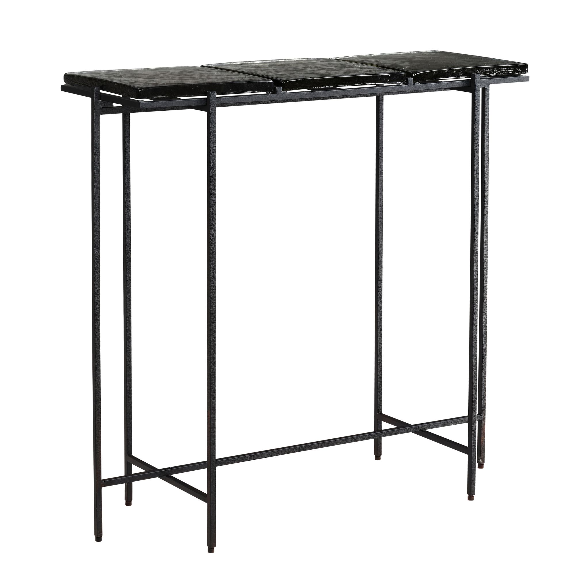 Konsolentisch FineBuy Anrichte 90 cm Ablagetisch Flurtisch Glas Metall Modern – Ansicht 6