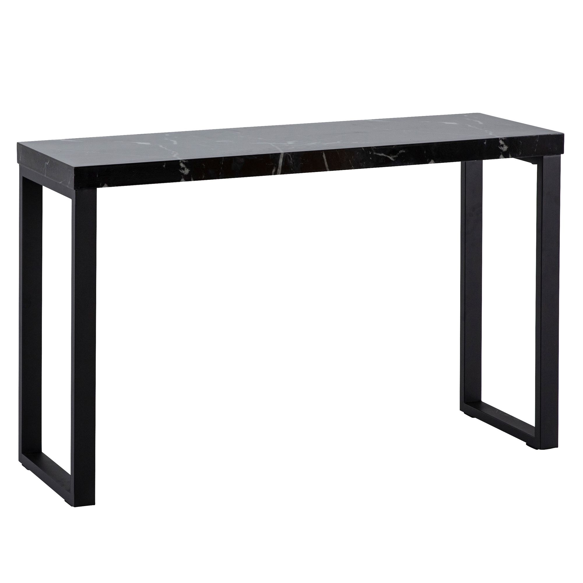 Konsolentisch FineBuy Anrichte 120cm Marmor Optik Flurtisch Schwarz Schreibtisch – Ansicht 6