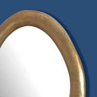 Wandspiegel FineBuy Flurspiegel Oval Metall 50x71 cm Spiegel Flur Hängespiegel – Ansicht 5
