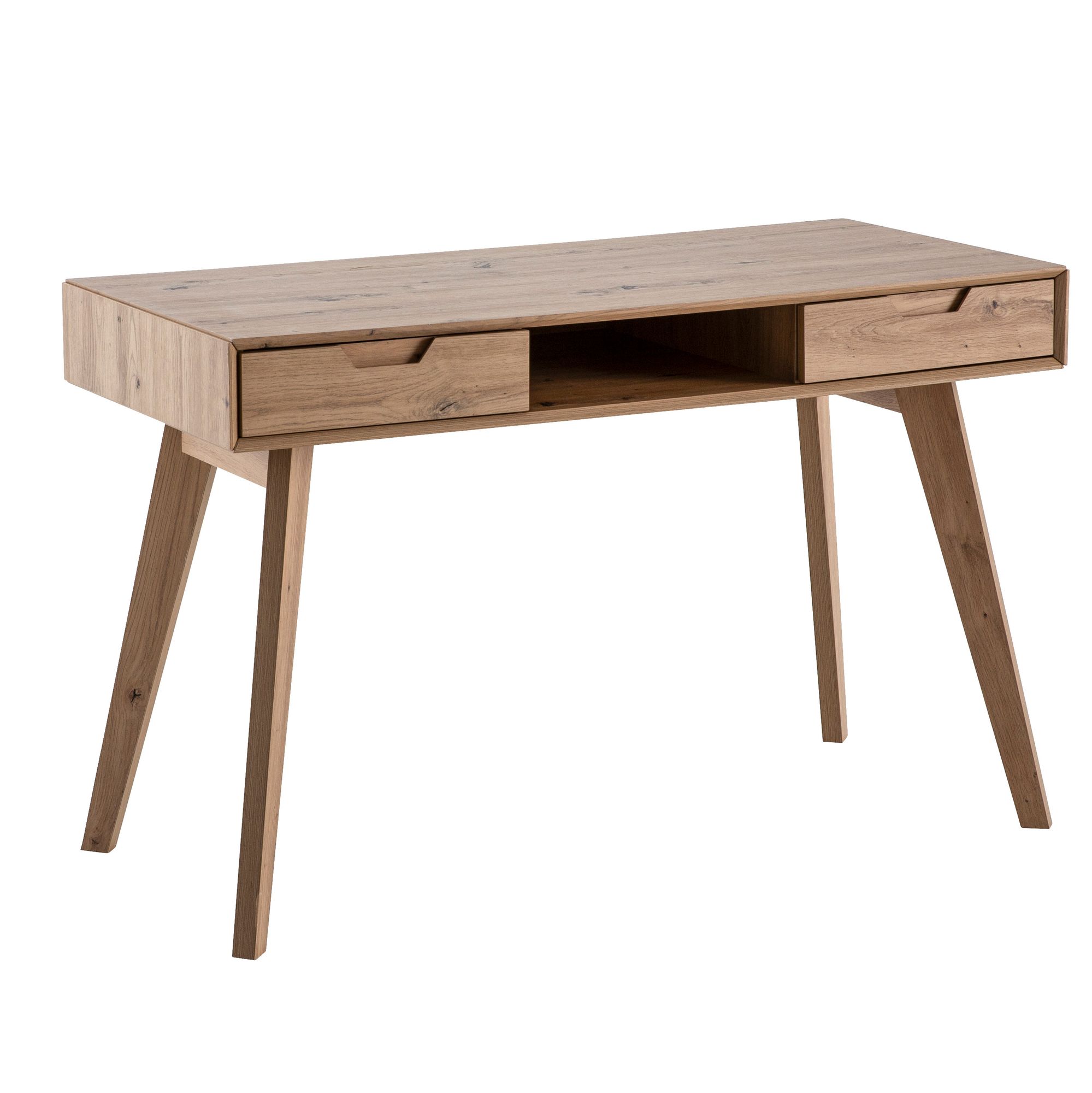 Schreibtisch FineBuy Bürotisch Eiche 120 cm Computertisch Tisch mit Schubladen – Ansicht 6