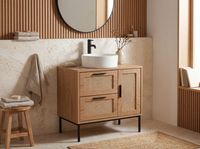 Waschbeckenunterschrank FineBuy Badschrank 60x60x40cm Bad Unterschrank Schublade – Ansicht 5