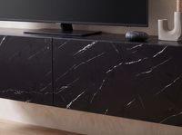 TV Schrank FineBuy Hängend 120 cm Lowboard Marmor-Optik TV-Kommode Klapptür – Ansicht 5