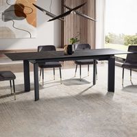 FineBuy Ausziehbarer Design Esstisch 180 - 240 cm Glas Keramik Keramiktisch Esszimmertisch – Ansicht 1