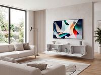 TV Schrank FineBuy Hängend 160 cm Lowboard Marmor-Optik TV-Kommode Klapptür – Ansicht 2