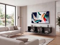 TV Schrank FineBuy Hängend 160 cm Lowboard Marmor-Optik TV-Kommode Klapptür – Ansicht 2