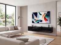 TV Schrank FineBuy Hängend 160 cm Lowboard Marmor-Optik TV-Kommode Klapptür – Ansicht 5
