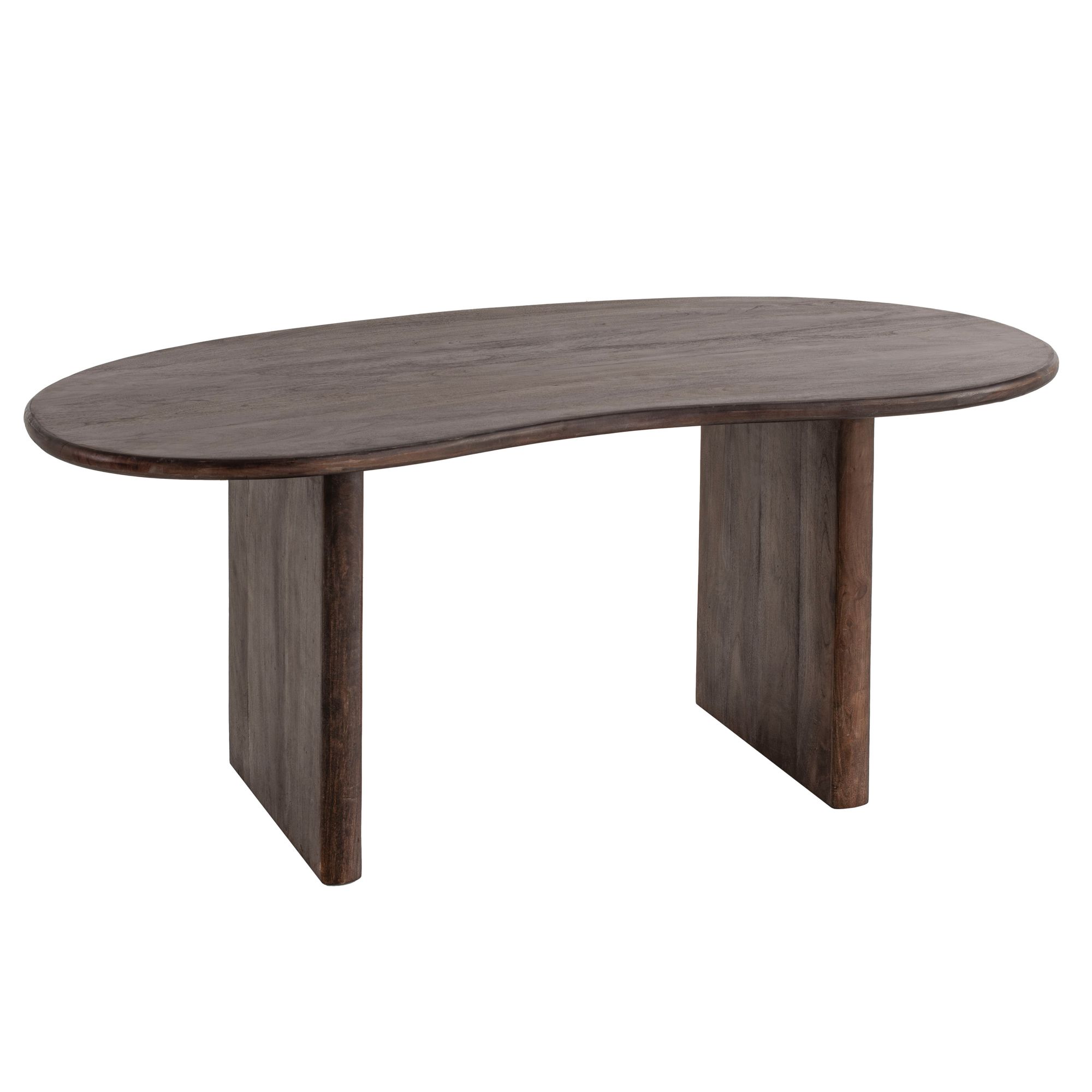 Schreibtisch FineBuy Computertisch 180 cm Massivholz Bürotisch Nierenform – Ansicht 6