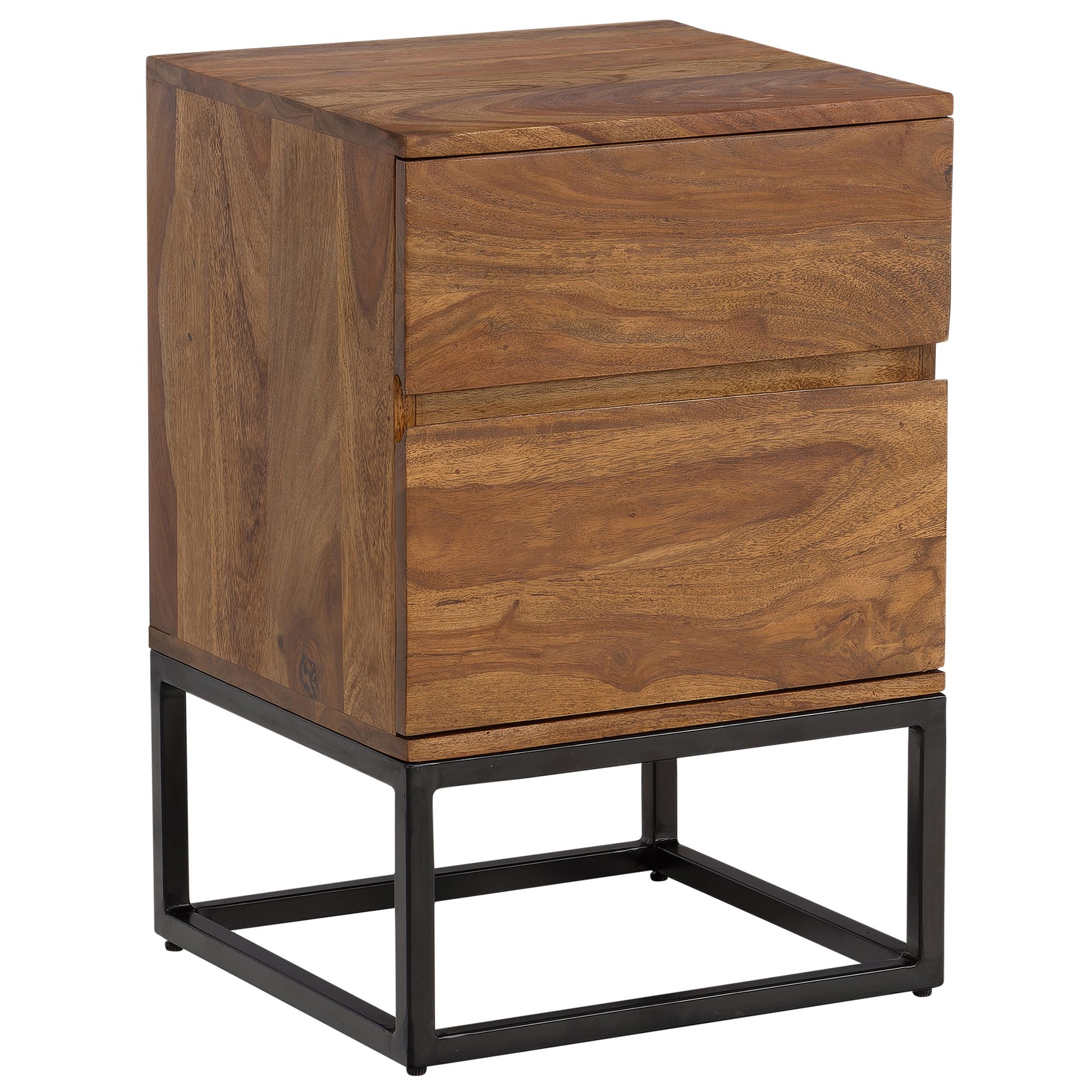 Nachttisch FineBuy Nachtkonsole Boxspringbett Massivholz 40x38x60 cm Schubladen – Ansicht 6
