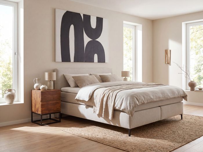 FineBuy Nachttisch Sheesham Massivholz mit Metallgestell und 2 Schubladen – Nachtkonsole im Industrial Design für Schlafzimmer – Nachtkästchen für Boxspringbett 40x38x60 cm