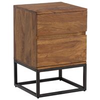Nachttisch FineBuy Nachtkonsole Boxspringbett Massivholz 40x38x60 cm Schubladen – Ansicht 6
