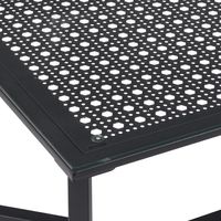 WOHNLING Couchtisch Glas Metall Schwarz 100 cm Wohnzimmertisch Rechteckig Modern – Ansicht 5