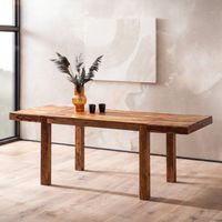 Esszimmertisch Erweiterbar FineBuy Esstisch 120 - 200 cm Holz Massiv Küchentisch – Ansicht 1